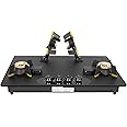 Faber Liftable Burners Hob - 80cm Black Glass| Auto Ignition| FFD| Cast Iron Pan Support| Premium Knobs| 2Yr Comprehensive Warranty, 5Yr on Glass, Burners & Valves| Hob Magiclift HT804 BR CI AI