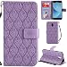 Produktbild Ooboom® Samsung Galaxy J3 2017 Hülle Blätter Muster Magnetisch Flip Folio PU Leder Schutzhülle Handy Tasche Case Cover Standfunktion mit Kartenschlitz für Samsung Galaxy J3 2017 - Lila