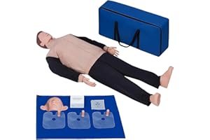 FMBLDM CPR-Trainingsset für Puppen, professionelle CPR-Puppen, Testpuppen für Erwachsene mit mittlerer Hautfarbe, MCR Med-Ical-Zubehör, CPR-Trainingsset für Klassenzimmer oder Forschungszentren