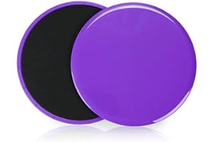 TNP Accessories� 2 x Gliding Discs Disc Core Sliders Dual Sided Fitness Home Gym Abs Exercise Ab Abdominal Training Workout Equipment on All Surface (Purple)