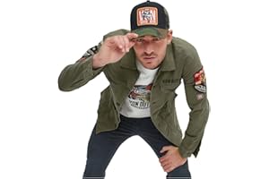 VON DUTCH Chaqueta de algodón fina para hombre Rebel