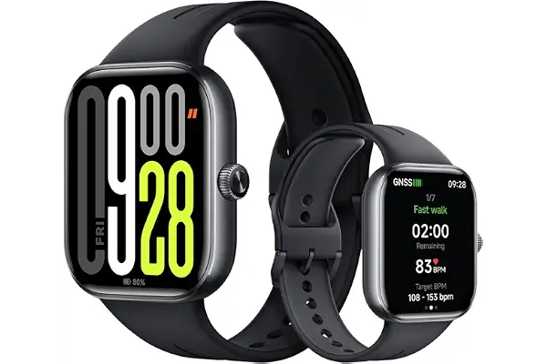 XIAOMI Redmi Watch 5, Reloj Inteligente, AMOLED 53mm, 24 días batería, Llamadas Bluetooth, 150+ Modos Deportivos, Monitor cardíaco, sueño, 5ATM, GPS, Android/iOS, Negro