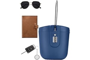 Oldmoom Beach Lock Box - Waterproof Portable Key Lock Box with Combination Code | 2L Large Capacity Storage Box for Beach Safe, Travel, Personal Items