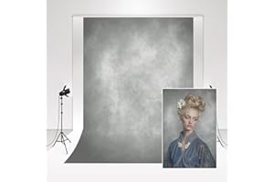 Kate Fotostudio Hintergrund Hellgrau 1,5x2,2m/5x7ft Fotografie Hintergrund Hochzeit Fotowand Minimalistisch Portrait Photocall Hintergrund Grau Magazin Werbung Shooting Requisiten
