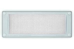 MOUSEMESH Pest Proofing Air Brick Vent Cover, 2mm Stainless Steel Woven Mesh Grid Stops Mice, Wasps, Bees, Slugs, Cockroaches. Humane Pest Control. Easy to Install - Grey, 95mm x 245mm - GRmou1a