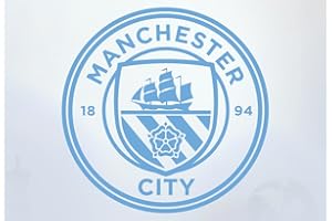 Beautiful Game Manchester City Football Club Official One Colour Crest Wall Sticker (60cm, Blue)