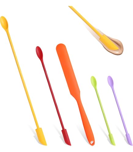 Mini-Silikonspatel Set – 6 Stück In 3 Größen (15,5–30,5 Cm), Doppelseitig, Wiederverwendbar Für Küche & Beauty