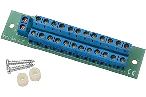 Schürberg Stromverteiler für Modellbau/RC | Gleichstrom & Wechselstrom | Verschiedene Modelle (Schraubklemme 2x12, Liefermenge: 1 Stück.)