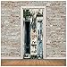 Produktbild DRTTF 3D TürPoster Türtapete Toilette Aufkleber Wandbild Kunst Tapete Poster Tür Aufkleber PVC Selbstklebende Removable Home Tür Aufkleber Moderne Kunst Tapete 77x200cm
