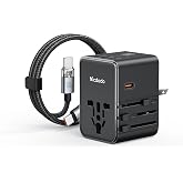 Mcdodo CP-5980 &ndash; 70W 3C2A Universal Seyahat Adapt&ouml;r&uuml; (Type-C to Type-C Kablolu) Siyah