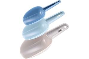 XKQYX Plastic Ice Scoop Set, Sweet Scoops, Pet Food Scoop, Flour, Powders, Candy, Dog Poop, Canisters, Coffee Beans, Dry Feeder Bar Scooper Shovel