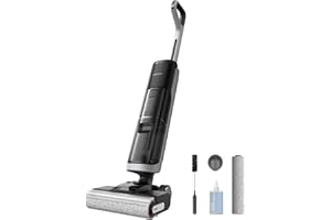 DREAME H14 Pro Aspiradora en Seco y Húmedo, Alcance de 180 Celsius, Autolimpieza a 60 Celsius, Secado en 5 min, Máxima Potencia de 18.000 Pa, Adición Automática del Producto, Cepillo Giratorio