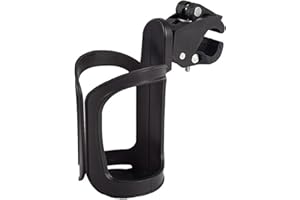 Aczyqws 1 pcs stroller coffee cup holder,Universal Stroller Bike Stroller Cup Holder,360 Degree Swivel Adjustable beverage coffee bottle organizer for baby bottles,bikes and drink bottles