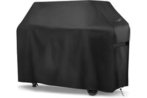 GARPROVM BBQ Cover, Barbecue Covers 420D Oxford Fabric, 152x71x111cm Outdoor bbq Cover Waterproof, UV & Tear Resistant, Windproof Gas bbq Covers for Weber, Brinkmann, Char Broil
