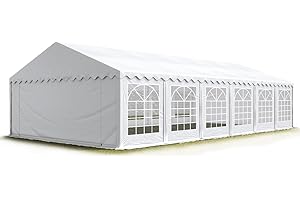 TOOLPORT 6x12 m Tente de réception/Barnum Blanc Toile de Haute qualité PVC 700 N