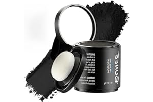 TULAMORIY 10g Retocador de raíces en polvo,Hairline Powder para Cubrir Raíces,Polvo para la Línea del Cabello,Cubre Rápidamente,para densificar el cabello de mujeres y hombre(negro)