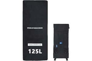 POVANJER Inflatable Paddle Board Bag - 125L Waterproof Backpack for Kayaking, Rafting, Boating - Travel Backpack with Foam Padded Cover for Stand Up Inflatable Paddle