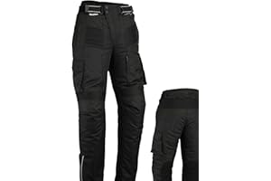 Bikers Gear Australia Pantalon Moto imperméable Style Cargo - Cordura/élasthanne - Renforts certifés CE-1621-1