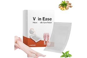 SHUNJIAN 4PCS Micro-Needle The/rapy Patch,Vari/cose V/eins Treatment for Legs,Vari/cose V/eins Patches,Soothing Leg Breathable Care Patches,Breathable & Skin-Friendly,Reduce Swel/ling