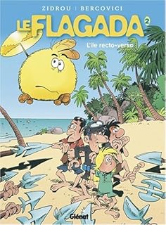 jaquette livre Le Flagada, Tome 2 : L'île recto-verso