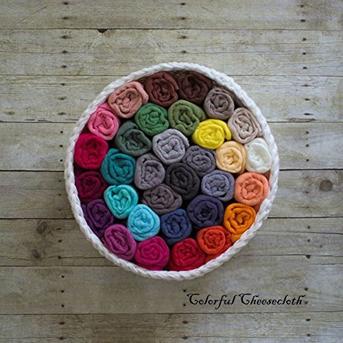 zesgood 100% natürliche Baumwolle ungebleichtem Musselin Besteckmotiv, 3 Pack, 20 Fläche/3 Meter - 6