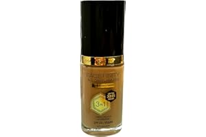 ‎MAX FACTOR Max Factor Facefinity All Day Flawless 3-in-1-Flüssiggrundierung, leichte, ölfreie Formel mit SPF 20, 075 Golden, 30 ml, Verpackung kann variieren