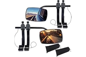 JIAHUADE Specchi per Roulotte, Specchietti di Traino per Auto, Specchi Supplementari per Camper, Specchietti Esterni (A)