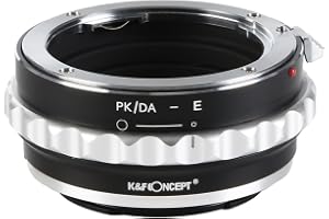K&F CONCEPT objektivmonteringsadapter för Pentax K/M/A/FA/DA monteringslins till Sony NEX E-Mount kamerakropp