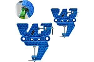XCMAN Ski and Snowboard Vise for Tuning,Waxing and Repair,Set of Non-Slip Vice Grips with Horizontal and Vertical and Tilt Working Positions,Rubber Ski Brake Retainers,Pair