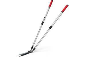 Kimura® Pro Heavy Duty Lawn Shears - Premium Grass Shears, Wavy Japanese SK5 Steel Blades, Lightweight Handles, Ideal Shears for Edging, Lawn Trimming & Gardening - 780-1180mm