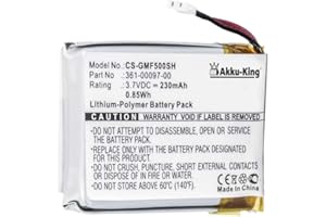 Akku-King Akku kompatibel mit Garmin 361-00097-00 - Li-Polymer 230mAh - für Fenix 5, 6X Pro Solar, Forerunner 935