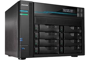 Asustor AS6508T 8-BAY NAS Server Atom C3538 Quad Core DENVERTON 2.1GHZ 8GB 2X2.5GBE 2X10GBE Raid 0.1 JBOD SATA6GB USB 3.0