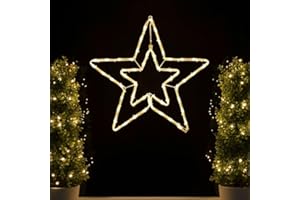 KAMELIO LED Fensterdeko Weihnachten mit Timer und Batterie hängend Fensterbilder beleuchtet mit Saugnapf Weihnachtsdeko innen Deko Fenster Silhouette Beleuchtetes Fensterbild Leuchtend Weihnachtsbeleuchtung