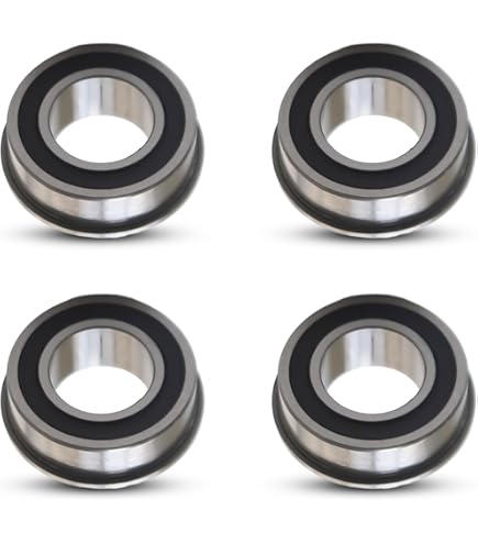 4pcs Lawn Mower Wheel Bearings - Replacement Steel Ball Bearings For Front & Rear Wheels