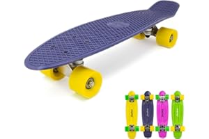 Fatstick 22" Mini Cruiser Skateboard - Made from Re-cycled Plastic with Interchangeable Trucks & Wheels
