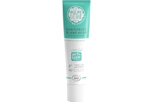 Pulpe de Vie - Dentifrice Blancheur BIO Minter Is Coming 75ml - Anti-gaspi ! Citron - Goût Menthe - 99,5% d'Actifs Naturels - Protège Dents et Gencives.