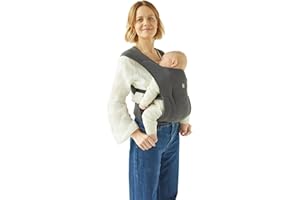 Gaia Baby Soft Newborn+ Carrier Organic Cotton, 2 Position, Graphite