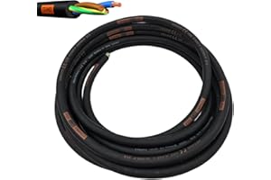 HDIUK Coil to Length 3-Core Titanex H07RN-F Tough Robust, Heavy Duty Mains Power Cable 90c Ultra Flexible (5 Metres, 4 mm²)