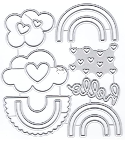 Fustelle A Forma Di Nuvole Vaessen Creative - Metallo, Grigio, Per Carte E Scrapbooking - Foto 8