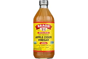 Bragg Organic Apple Cider Vinegar • Raw ~ Unfiltered • With the Mother • Unpasteurized, 1 PT ℮ 16 oz ℮ 473 ml خل التفاح العضوي من براج • خام ~ غير مفلتر • مع الأم • غير مبستر