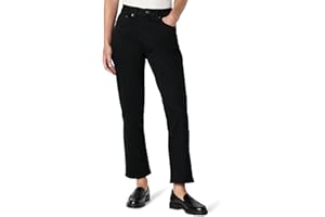 Amazon Essentials Jean à Taille Haute et Jambes Droites Femme