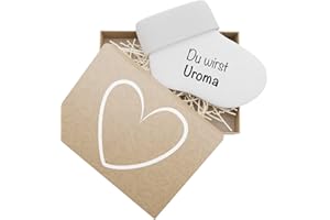 bunnyboo Schwangerschaft verkünden - Babysocken mit verschiedenen Aufdrucken und Geschenkbox (Du wirst Uroma)