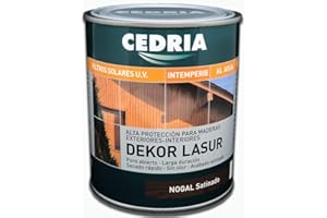 NOGAL Lasur protector madera exterior al agua Cedria Dekor Lasur 750 ml