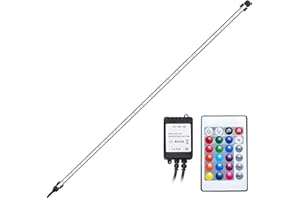 GreenSun LED Lighting Aquarium Light,Submersible Fish Tank Lights with Remote,12V 63 LEDs 5050SMD Underwater Strip Light for Fish Tank, RGB 108cm/42.5 Inches