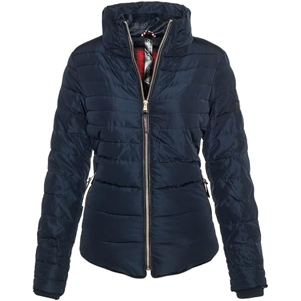 MARIKOO B857 Gewatteerde damesjas, overgangsjas, gewatteerde jas met capuchon, voor voorjaar, grijs, S