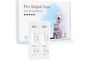 Galle Bear 2 x Prueba Rápida de Giardia para Perro y Gato Test de Giardia Cualitativo