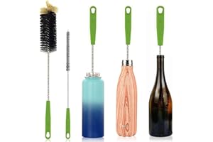 BOSONER Extra Long 17" Bottle Brush + Straw Brush for Narrow Neck Beer, Wine & Baby Bottles
