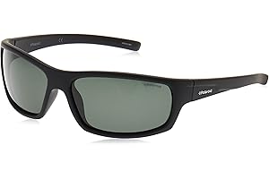 Polaroid Men's P8411 Rc 9ca Sunglasses, Black/Green Polarized, 63 UK