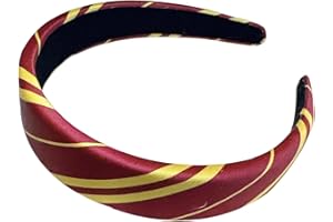 CAIKAILIOR Haarreif für Harry Gryffindor Kostüm,Haarschmuck Potter Damen Zubehör,Kinder Mädchen Klassischer Burgunderrot Marineblau Dunkelgrün Schlieren Haarband,für Faschingskostüme Cosplay Schuluniform