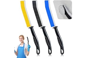 Hmseng 3 Stück Fugenbürste,Reinigungsbürste, Putzbürste,Spaltreinigungsbürste, für Fliesenböden, Gleitschiene, Tastatur, Türfensterschienen,Enge Ecken